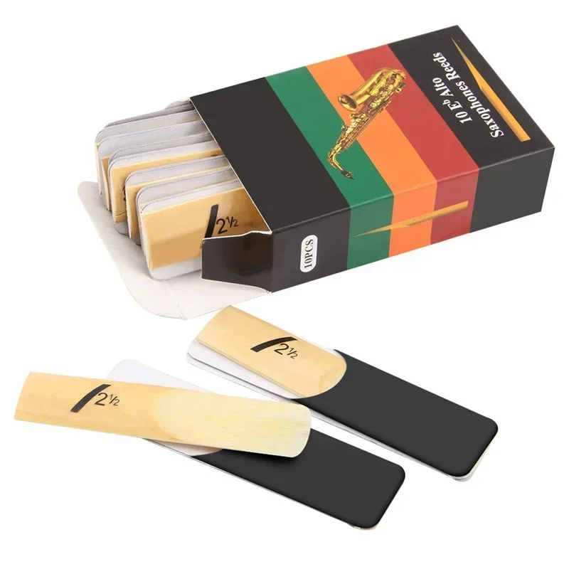 Saxophone Reed Pack - 10 sztuk/opakowanie Stroiki do saksofonu 1.5/2.0/2.5/3.0/3.5/4.0