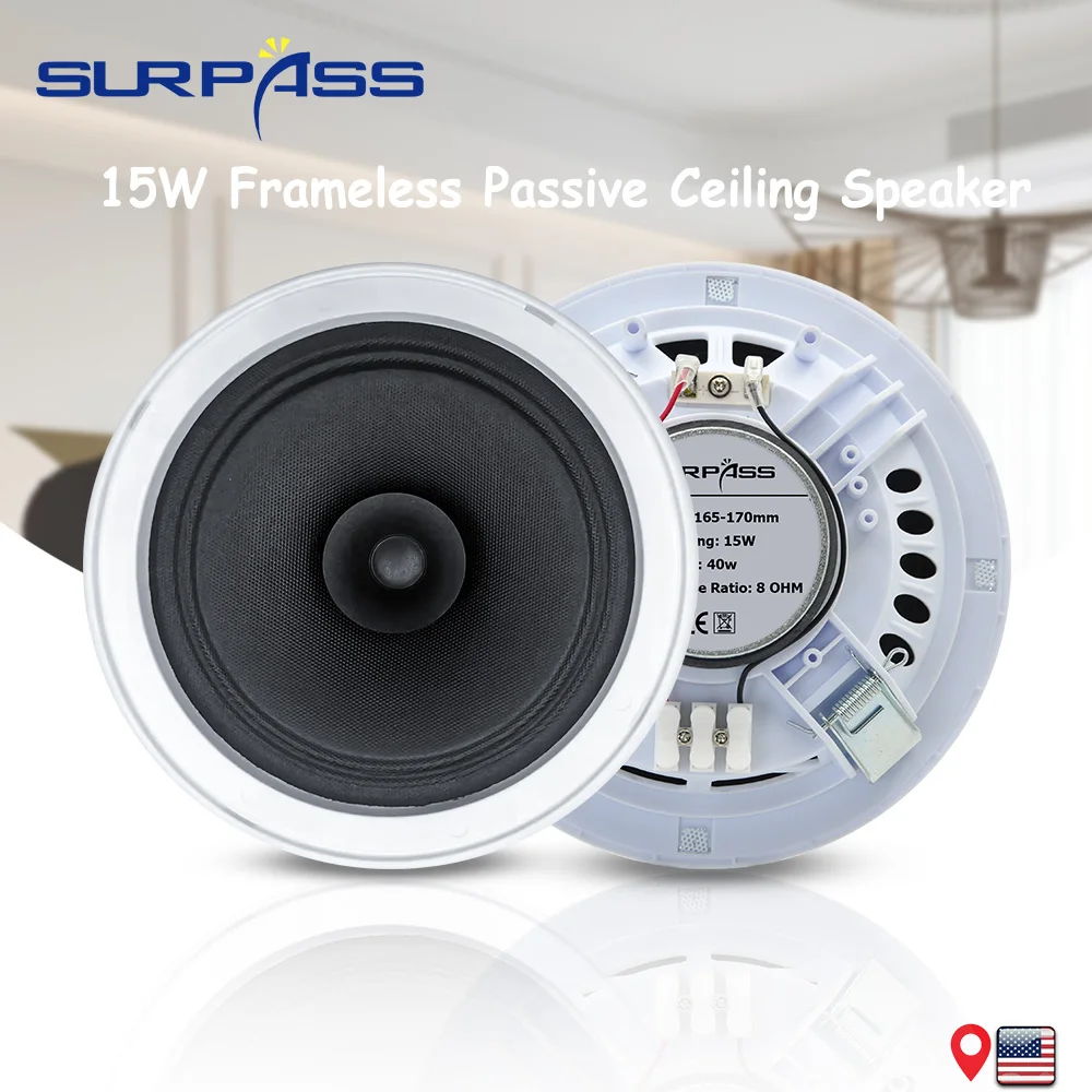 Audio Music Store - System dźwiękowy PA 6 cali 15W