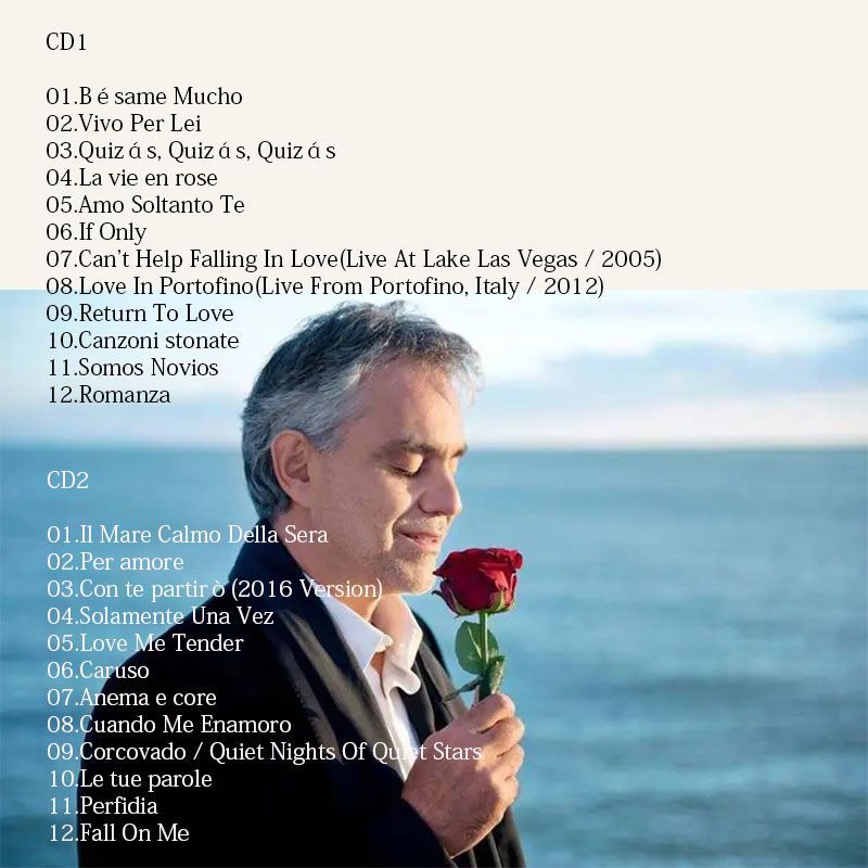 Andrea Bocelli My Love Songs C – Audio Music Songs recenzja i cena