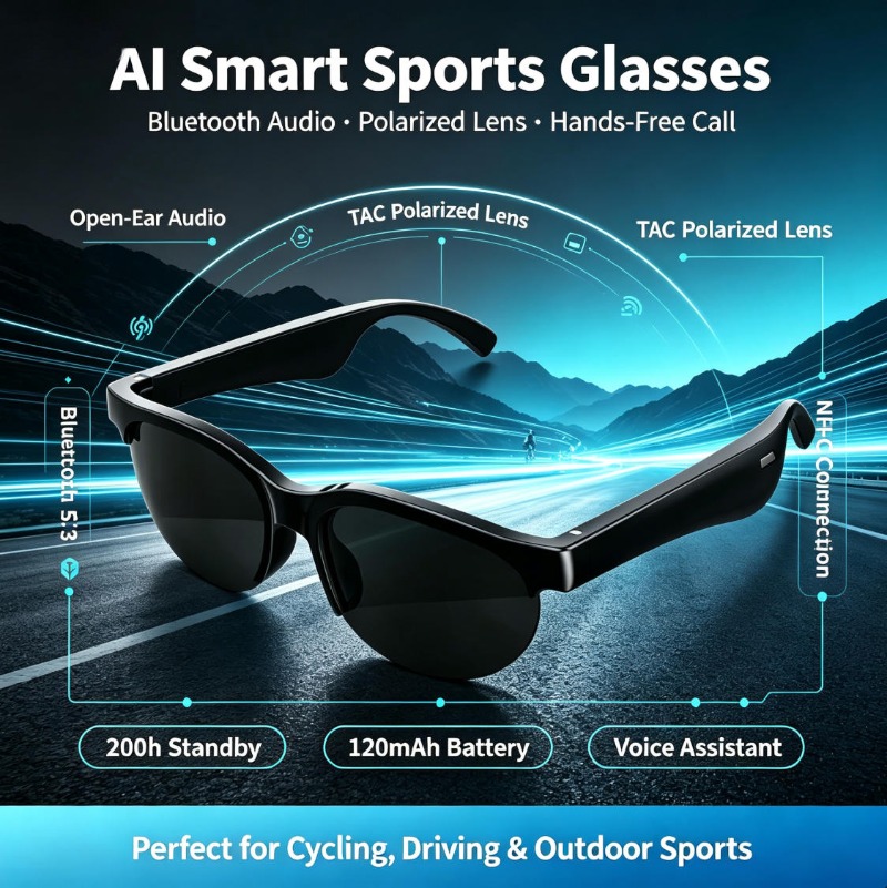 Inteligentne okulary sportowe  – Audio And Music recenzja i cena